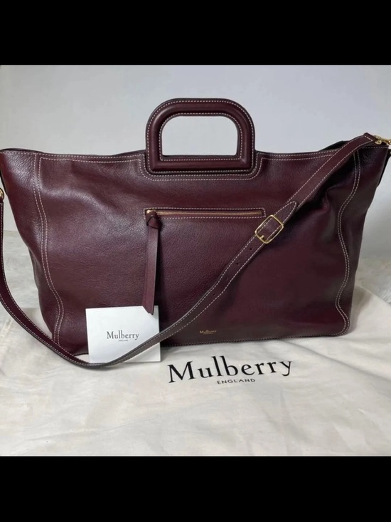 Mulberry Handbags - Mulberry Shoulder Bag in Deep Burgundy Leather